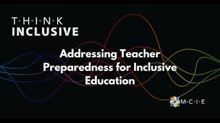 Addressing Teacher Preparedness for Inclusive Education (11.2.19)