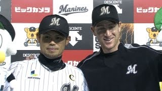 今江が今季初のお立ち台「すみません」 2012.5.23 M-S