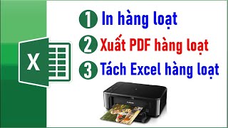 In ấn hàng loạt trong excel từ cơ bản đến nâng cao #excelcoban