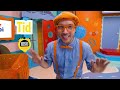 blippi svenska blippi besöker en inomhus lekplats pedagogiska videor för barn