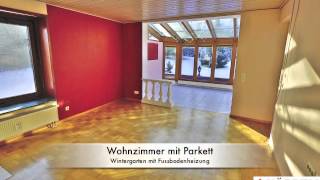 Köppen-Immobilienmakler Waiblingen bietet an: traumhafte Wohnung mit Wintergarten, Kachelofen u.v.m