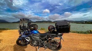 Last ride before servicing tiger 800, Kandavara Lake