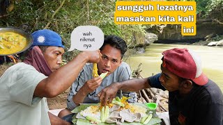 2 HARI BERPETUALANG MANCING DI HUTAN   MASAK DENGAN TUNGKU PASIR...