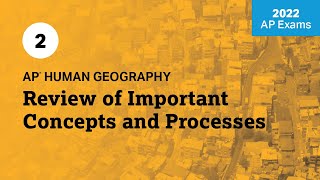 2022 Live Review 2 | AP Human Geography | Review of Important Concepts and Processes