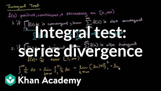 Worked example: Integral test | Series | AP Calculus BC | Khan Academy