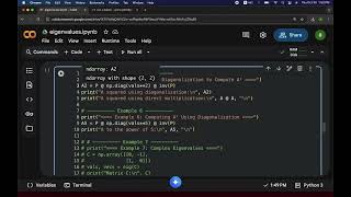 eigenvalue problem with python