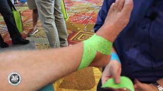 How to Apply Kinesiology Tape to a Sprained Ankle