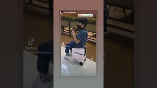 Airwheel-Free Intelligent Life-smart riding luggage scooter electric scooter suitcase for travel