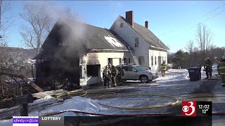 Crews fight fire at Windsor farm