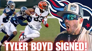 TYLER BOYD Signs with the TENNESSEE TITANS!