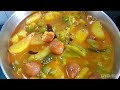 কম তেল মসলায় নিরামিষ ঝিঙে আলু বড়ির তরকারি niramish jhinge recipe jhinge aloo bori torkari bengali