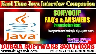Java Interview Companion||How do you sort elements in an ArrayList using Comparator interface?
