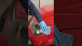 Temporarily clear cloudy headlights #automobile #speedshop #carhack #hack