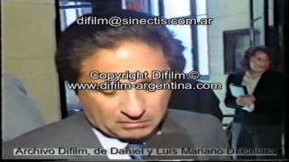 ARCHIVO DIFILM REPORTAJE A EDUARDO DUHALDE SOBRE LA DROGA EN LOS COLEGIOS  ROBERTO MAIDANA 1989 2N0087