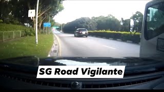 3jan2022 punggol Way to TPE lorry from NAFA System Services Pte Ltd near miss with camcar