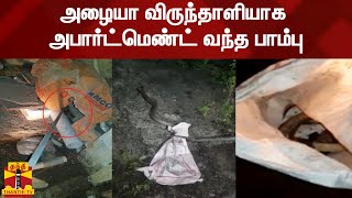 அழையா விருந்தாளியாக அபார்ட்மெண்ட் வந்த பாம்பு | Firefighters | Snake