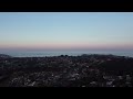 relaxing sunset orbit over illawarra escarpment u0026 kiama coast drone footage