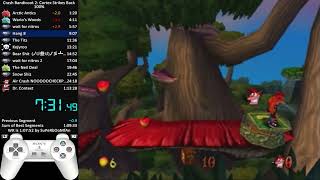 Crash Bandicoot 2 100% Speedrun in 1:12:42 (PS2)