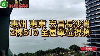 惠州 惠東 宏昌長沙灣 2棟510 全屋單位視頻