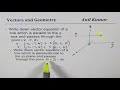 Write vector equation of line perpendicular to YZ-Plane or Parallel to y-Axis