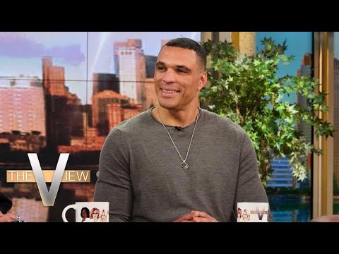 Tony Gonzalez meets his cousin Whoopi Goldberg for the first time The View