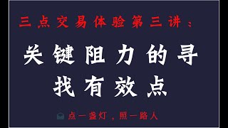 三点交易体验第三讲-----关键阻力的寻找之有效点—恒指  外汇行情K线判断见顶见底信号【MACD背离K线趋势转折信号】