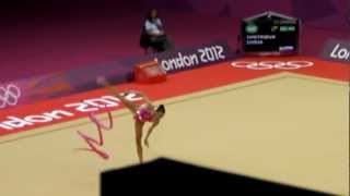 Daria Dmitrieva Russian Gymnast in third round London 2012 Olympics .MP4