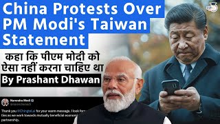 PM Modi Should Not Have Said This Says China | China Officially Protests Over PM Modi's Taiwan Tweet