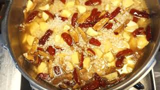 37.제사음식 약식(yakshic):Sweet Rice with Nuts and Jujubes. 만들기 아주 쉬워요.