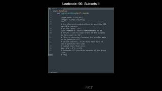 Leetcode 90. Subsets II in Python | Python Leetcode | Python Coding Tutorial | Python Coding ASMR