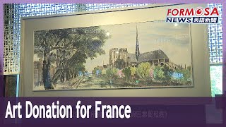 Taiwanese artist donates artworks to boost friendship with France