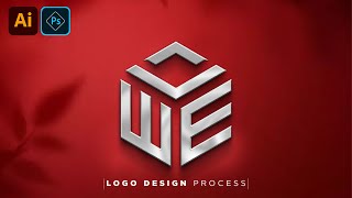 3D Cube Modern Any Letter Logo Design Process (From Start To Finish) In Adobe Illustrator Tutorial