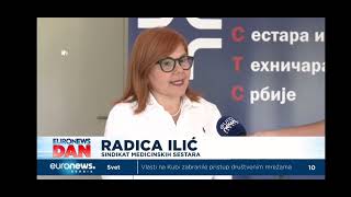 Radica Ilić, predsednica SMSTS -  Euronews 14.07.2021.