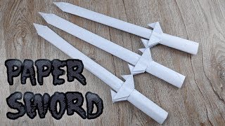 DIY Paper Toy Sword | How to Make A4 Paper Knife Weapons Tutorials | Origami Craft Kids