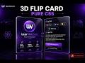 I Coded a 3D Flip Card in CSS Only 🔥 — Step by Step Tutorial