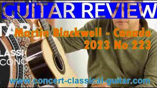 Review Martin Blackwell 2023 No 223 www.concert-classical-guitar.com