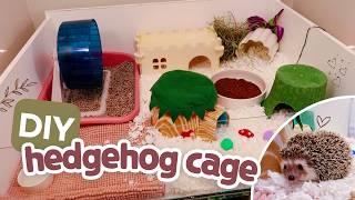 DIY HEDGEHOG CAGE | Cottagecore Theme 🦔🌿🍄