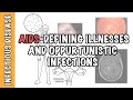 Opportunistic Infections and AIDS-defining illnesses - CD4+ cell count, malignancy, treatment