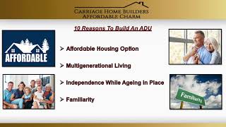 Carriage Home Builders ADU Presentation