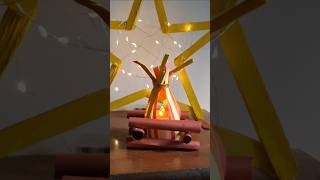 DIY Craft idea Lohri bonfire with paper  #diy#craft#makarsankranti#shorts#shortvideo