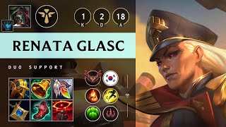 Renata Glasc Support vs Senna - KR Grandmaster Patch 14.18