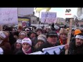 Hundreds rally outside EU office demanding action from the West against President Yanukovych