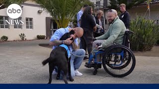 Emotional reunion at San Quentin prison in California