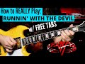 Learn Runnin' With The Devil On Guitar | Includes SOLO - w/ FREE TABS