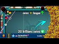 Finally  20 billions coins completed & league top 1st rank | 8 ball pool - unknown gamer 8bp