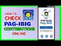 How to Check Pag-ibig Contributions/Loans/Records Online | Pagibig Virtual Account ONLINE