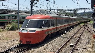 小田急ロマンスカー LSE 小田原駅発車