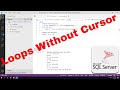 SQL Server Cursor vs While Exists