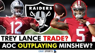Trey Lance Trade To Las Vegas? Raiders Rumors Mailbag ft. Aidan O’Connell Outplaying Gardner Minshew