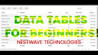 How to Populate Data from Database into DATATABLE using - DATATABLES JS AND MYSQL DB